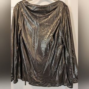 Large drape blouse gold flaked
